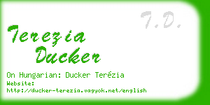 terezia ducker business card